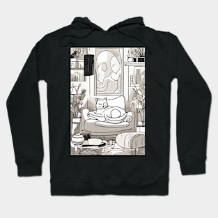 Abstract Catnap Haven Hoodie